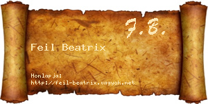 Feil Beatrix névjegykártya